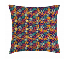 Colorful Petal Design Pillow Cover