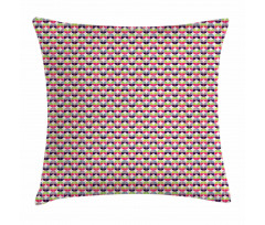 Half Circles Design Pillow Cover