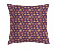 Pastel Colored Motifs Pillow Cover