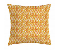Fall Leaf Silhouettes Pillow Cover
