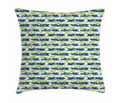 Nature Bloom Silhouette Pillow Cover