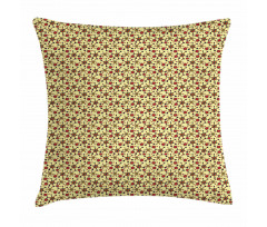 Doodle Style Latin Stars Pillow Cover