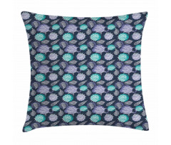 Ocean Grunge Seashells Pillow Cover