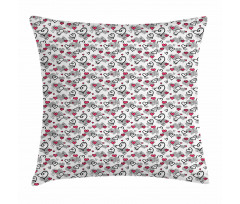 Valentine's Day Hearts Pillow Cover