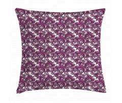 Abstract Floral Art Pillow Cover