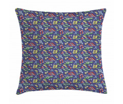 Cartoon Colorful Notes Pillow Cover