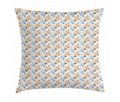 Leafy Autumn Branches Pillow Cover