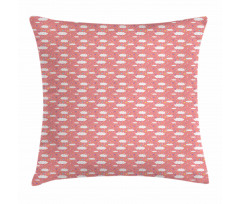 Stars with Dots Clouds Pillow Cover