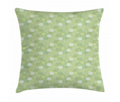 Pale Foliage Leaves Pillow Cover