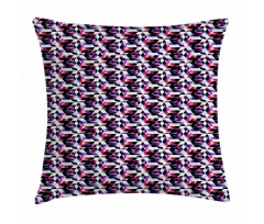 Fractal Grid Vibrant Pillow Cover