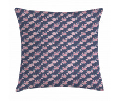 Pink Asters Romantic Pillow Cover
