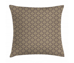 Antique Curly Damask Pillow Cover