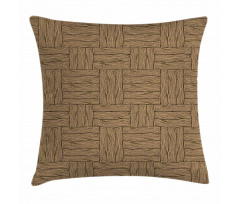 Wooden Texture Motif Pillow Cover
