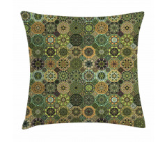 Oriental Floral Octagon Pillow Cover