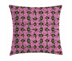 Roses and Gerbera Pillow Cover