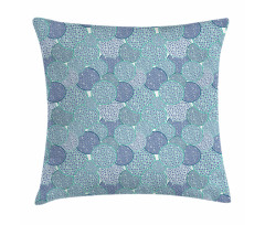 Pastel Color Filled Circles Pillow Cover
