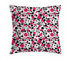 Retro Circle Dots Pillow Cover