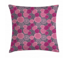 Lace Swirled Circle Pillow Cover