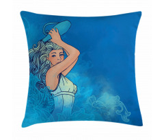 Woman Lady Arts Pillow Cover