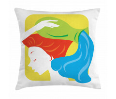 Astrology Lady Pillow Cover