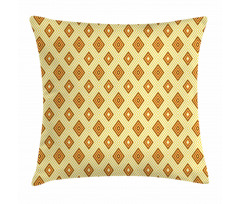 Old Fashioned Rhombus Pillow Cover