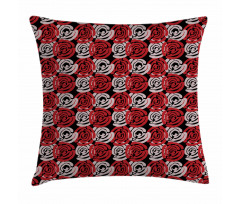 Digital Featured Rose Pillow Cover