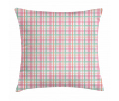 Pastel Color Checkered Pillow Cover