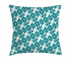 Retro Maze Trippy Pillow Cover