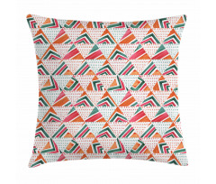 Watercolor Triangles Pillow Cover