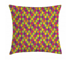 Colorful Diamond Shape Pillow Cover