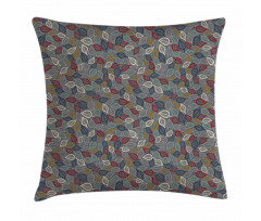 Faded Toned Leaves Art Pillow Cover