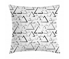 Monochrome Triangles Pillow Cover