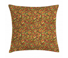 Autumn Faded Leafage Pillow Cover