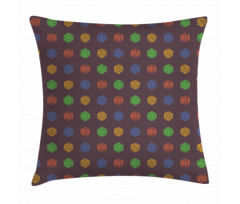 Hand Drawn Hexagons Pillow Cover