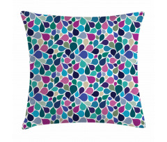 Colorful Raindrops Pillow Cover