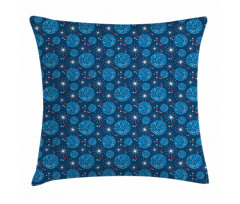 Circle Dots Dandelions Pillow Cover