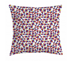 Abstract Shapes Dots Pillow Cover