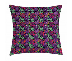 Vibrant Peony Blossoms Pillow Cover