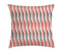Retro Bicolor Striped Pillow Cover