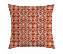 Repeating Curvy Floral Pillow Cover
