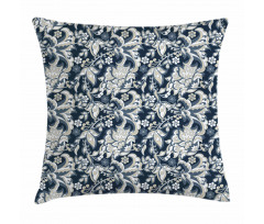 Oriental Eastern Flowers Pillow Cover