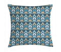 Sketchy Triangle Borders Pillow Cover