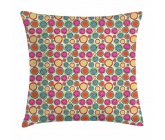 Doodle Floral Motifs Pillow Cover