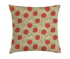 Romantic Flowerbed Art Pillow Cover