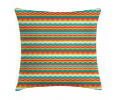 Geometric Abstract Wave Pillow Cover