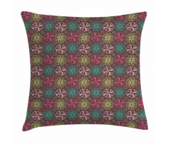 Bows Circles Retro Pillow Cover