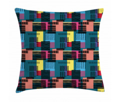 Vintage Geometric Shapes Pillow Cover