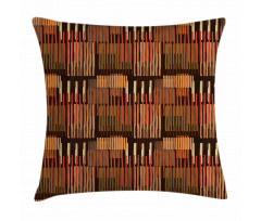 Geometric Stripes Design Pillow Cover