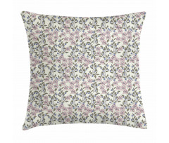 Pastel Toned Blueberries Pillow Cover