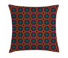 Tribal Foliage Leaves Pillow Cover